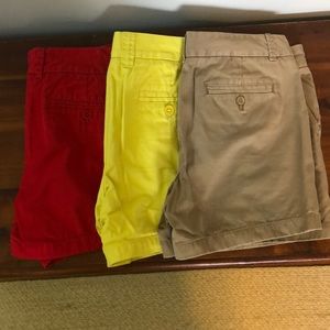 Bundle of J.Crew 5” Chino Shorts - size 10